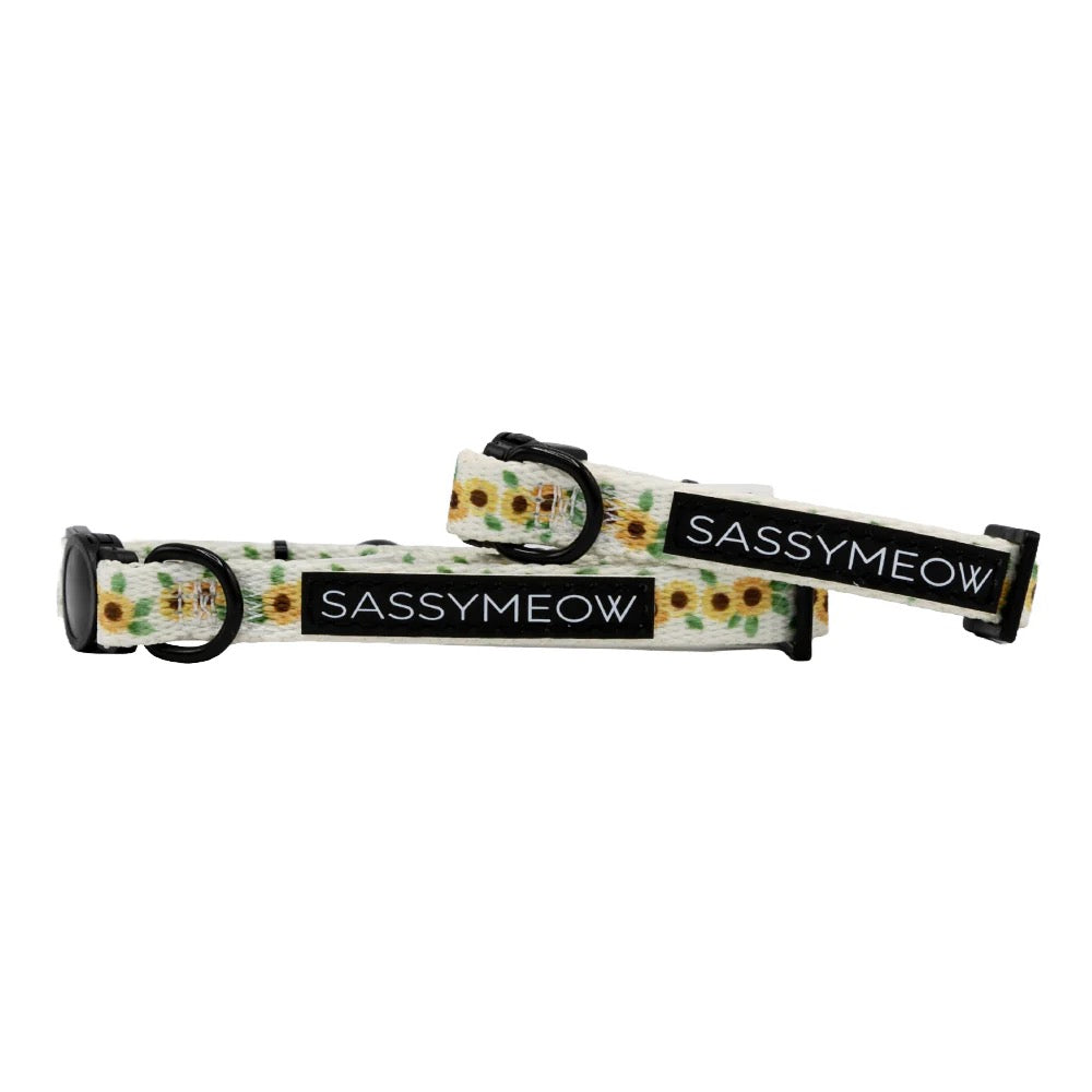 Sassy Meow CAT COLLAR - SUNFLOWER DREAMS