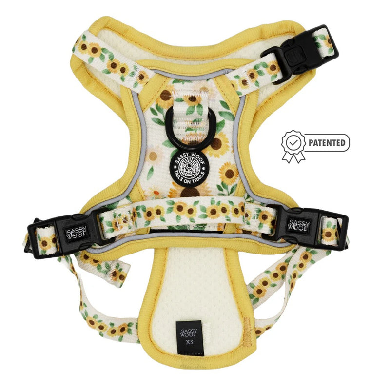 Sassy Woof DOG STEP-IN HARNESS - SUNFLOWER DREAMS