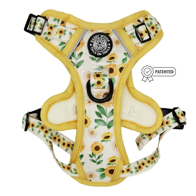 Sassy Woof DOG STEP-IN HARNESS - SUNFLOWER DREAMS