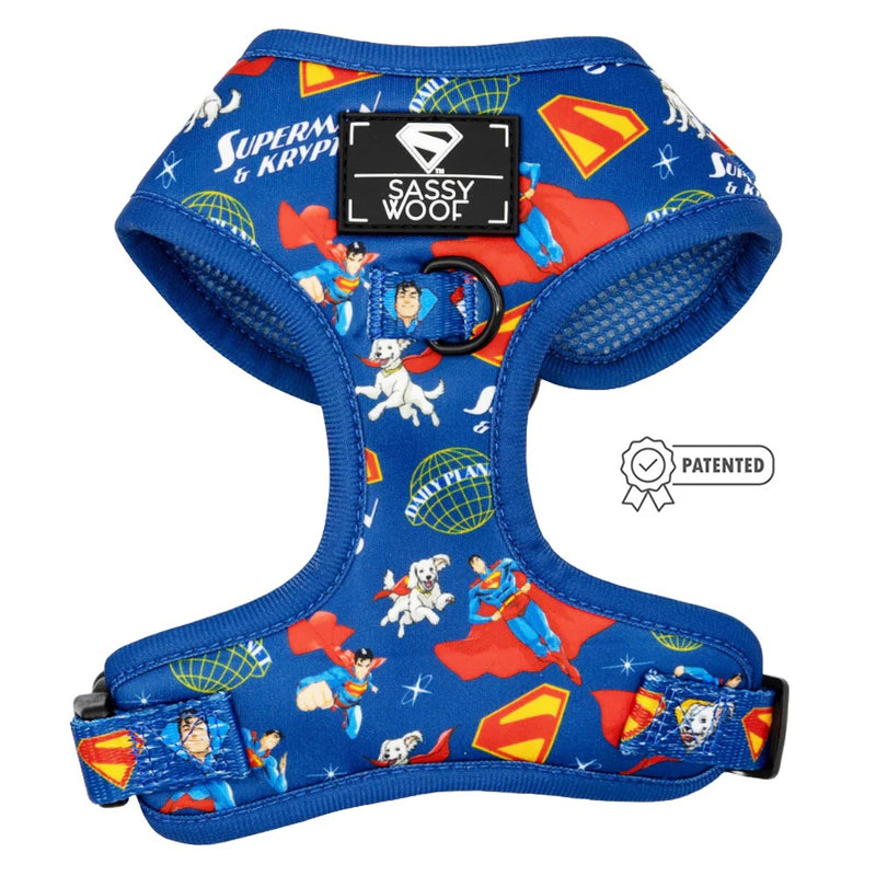 Sassy Woof Dog Adjustable Harness - Superman™ & Krypto™