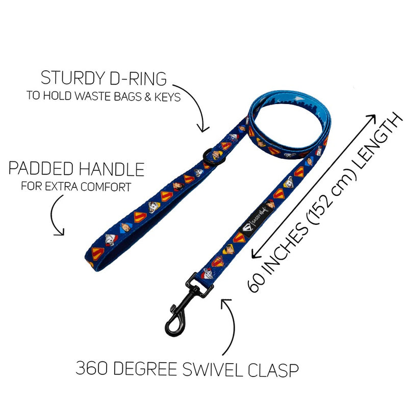 Sassy Woof Dog Leash -Superman™ & Krypto