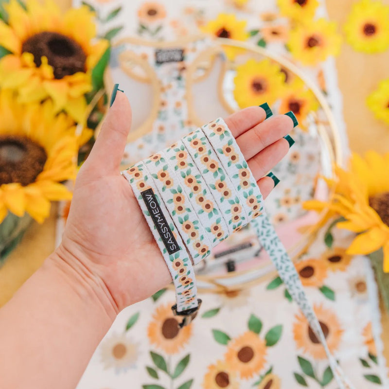 Sassy Meow CAT LEASH - SUNFLOWER DREAMS