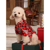 PETSIN Christmas Plaid Print Pet Hoodie