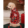 PETSIN Christmas Plaid Print Pet Hoodie