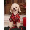 PETSIN Christmas Plaid Print Pet Hoodie