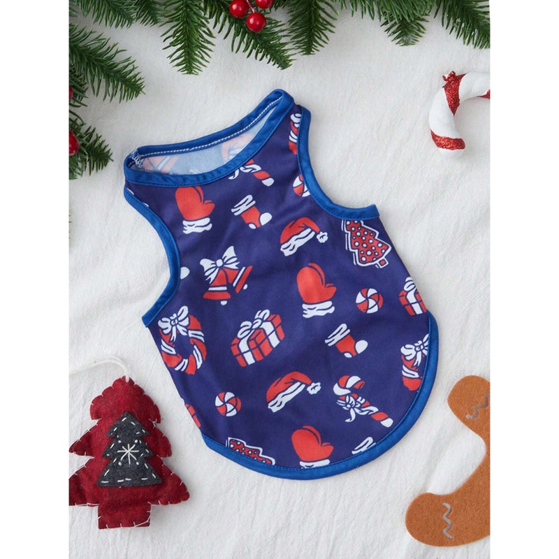 Christmas Printed Pet Vest