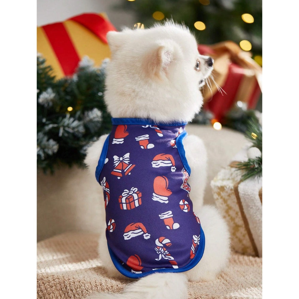 Christmas Printed Pet Vest