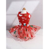 Nicovaer Christmas Tree Printed Mesh Skirt Dress