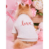 PETSIN Valentine's Day Love Print Gray Pet Sweatshirt