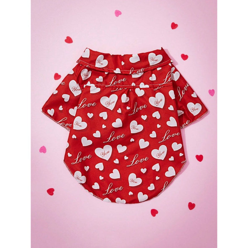 PETSIN Heart Printed Pet Shirt