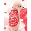 PETSIN Valentine's Day Heart Patterned 'Love' Letter Printed Pet Vest