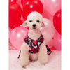 Shein Valentine's Day Black Heart Patterned Pet Dress