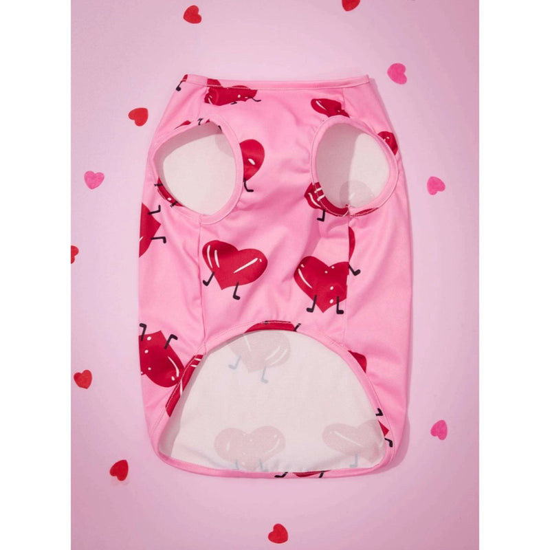 Shein Valentine's Day Heart Print Pet Vest