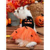 Fitwarm Halloween Pink & Black Stripe Tulle Dress