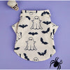 Spice Paws Halloween Ghost/Bat Printed Shirt For Cats And Dogs