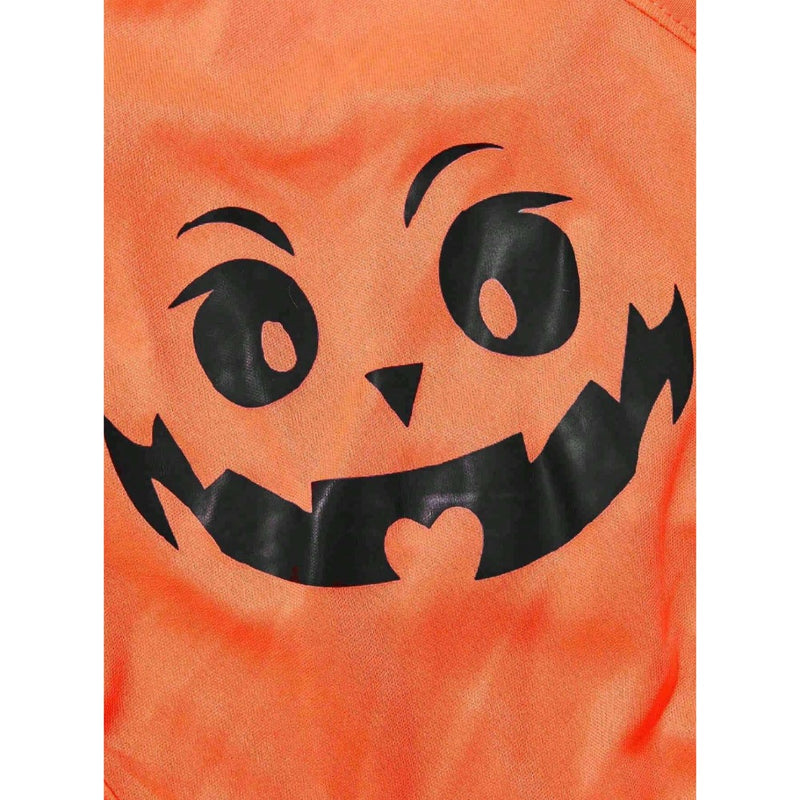 Petsin Pet Halloween Orange Smiling Face Pattern Vest