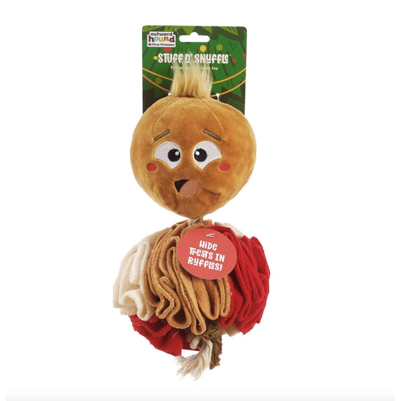 Outward Hound Stuff N' Snuffle Gingerbread Man Interactive Dog Toy