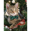 British Plaid Cat Collar With Cute Snowflake Design & Bell Pendant