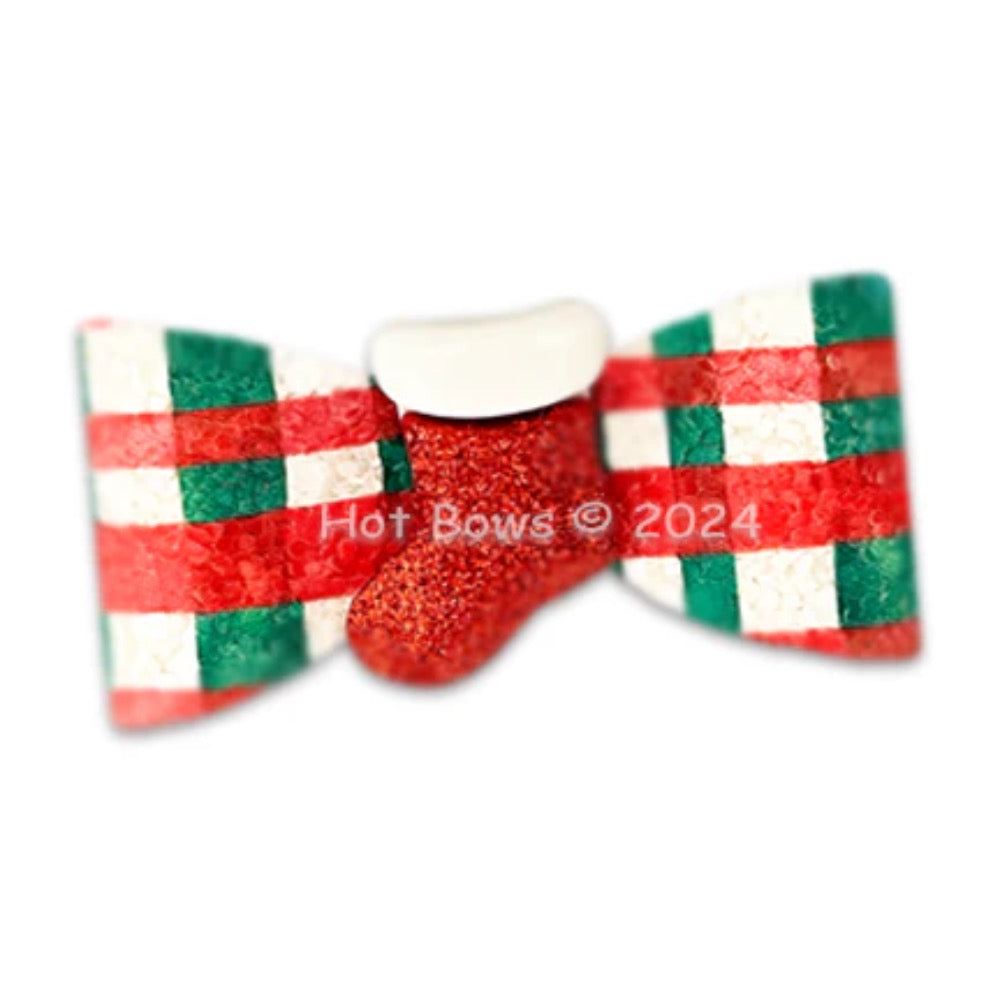 Hot Bows Stocking Feet - No Slip French Clip