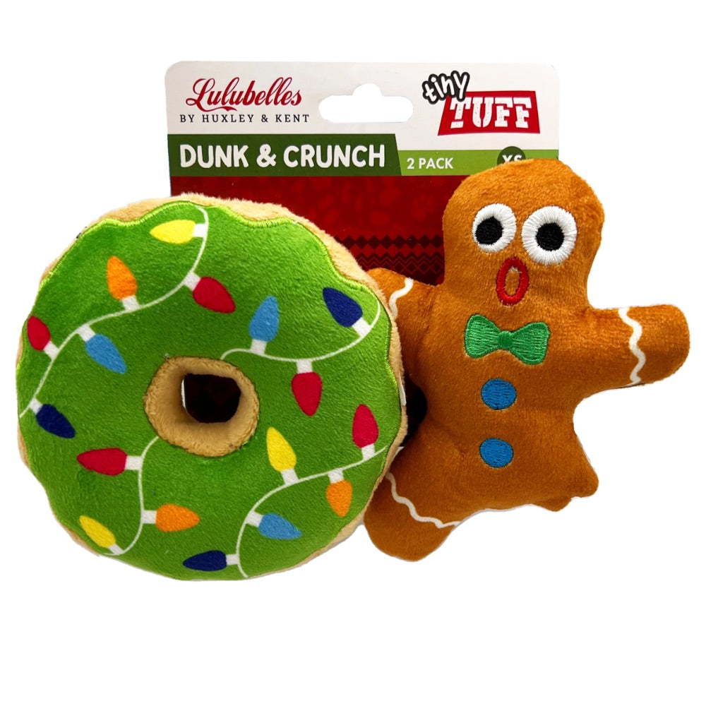 Huxley & Kent Tiny Tuff Dunk & Crunch Dog Toy