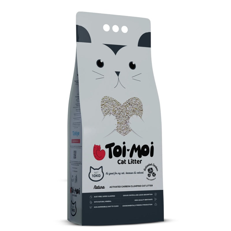 Toi Moi Clumping Cat Litter- Activated Carbon 5kg