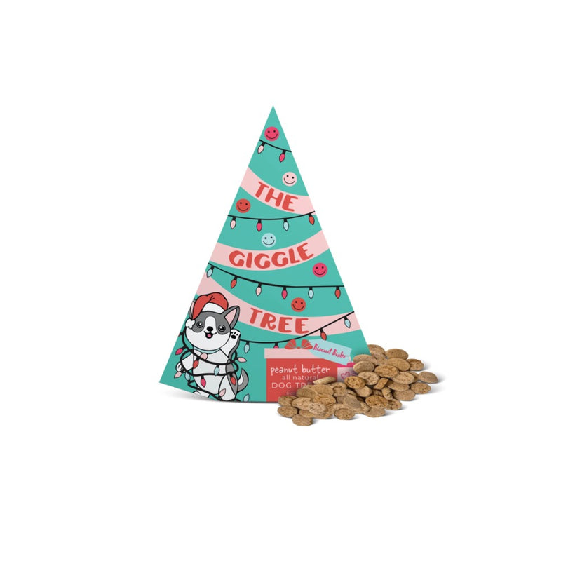 Spunky Pup The Giggle Tree - Holiday Dog Treats, Peanut Butter 6 oz