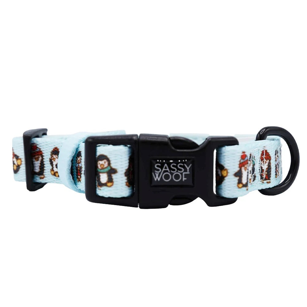 Sassy Woof Dog Collar - Winter Waddleland