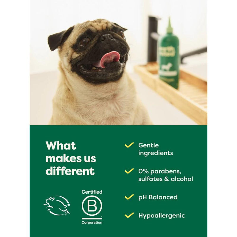 Earth Rated Soothing 4-in-1 Short Coat Dog Shampoo -White Tea and Basil 16oz