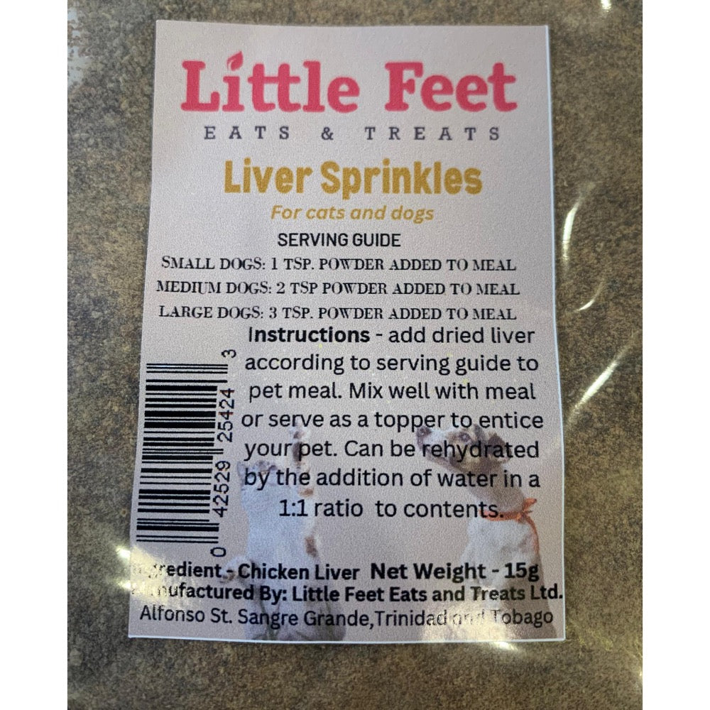 Little Feet Eats & Treats Liver Sprinkles for Cats & Dogs