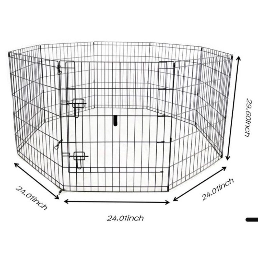 RPS Black Puppy Play Pen - (Unassembled)