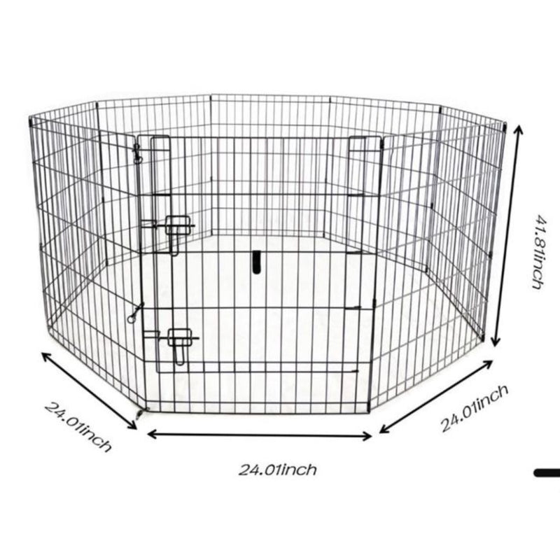 RPS Black Puppy Play Pen - (Unassembled)