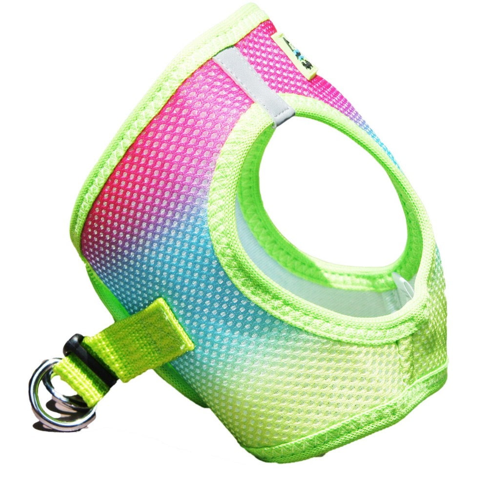 Doggie Design American River Choke Free Dog Harness Ombre Collection - Rainbow