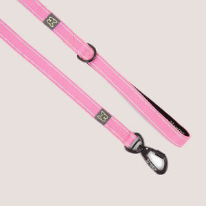 Nandog ANTI-PUSH SPORT DOG LEASH WITH NEOPRENE HANDLE - PINK