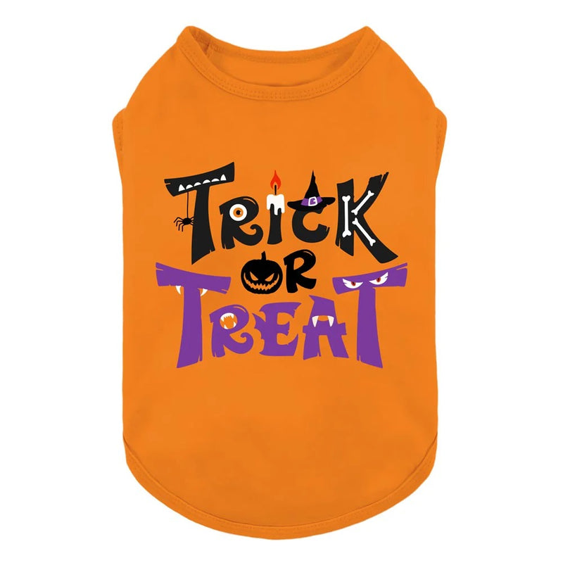 Fitwarm Trick or Treat Tshirt- Orange