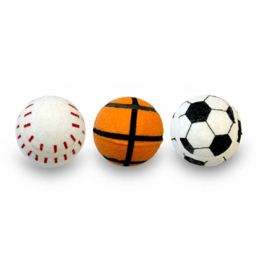 ThoozyPet Tennis Ball Assorted Fetch Dog Toy 2.5"