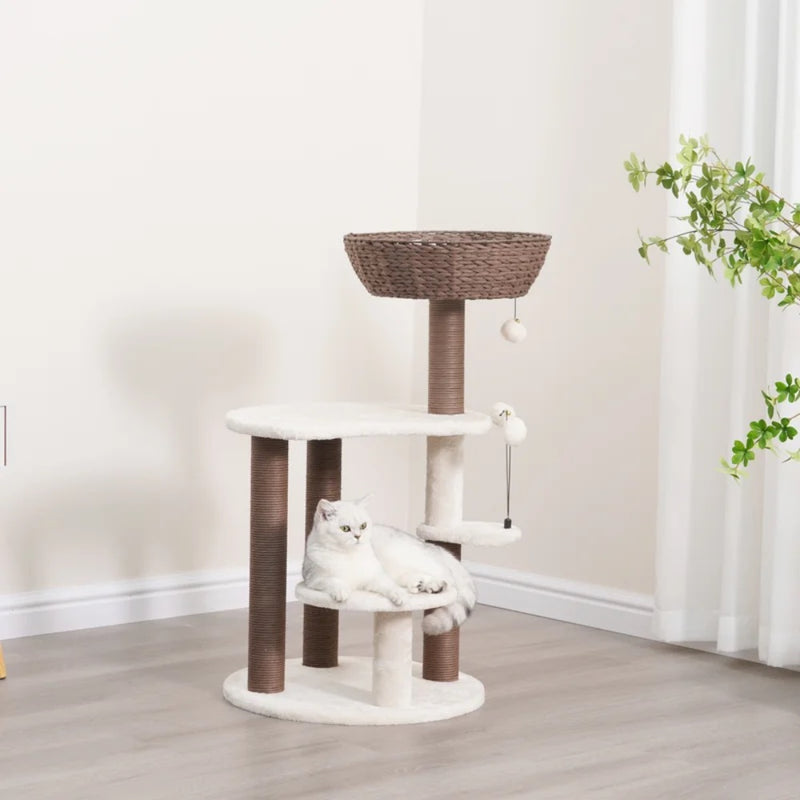 Petpals Quartz Handwoven, Eco-Friendly, Sustainable Medium Cat Tree