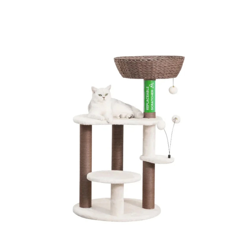 Petpals Quartz Handwoven, Eco-Friendly, Sustainable Medium Cat Tree