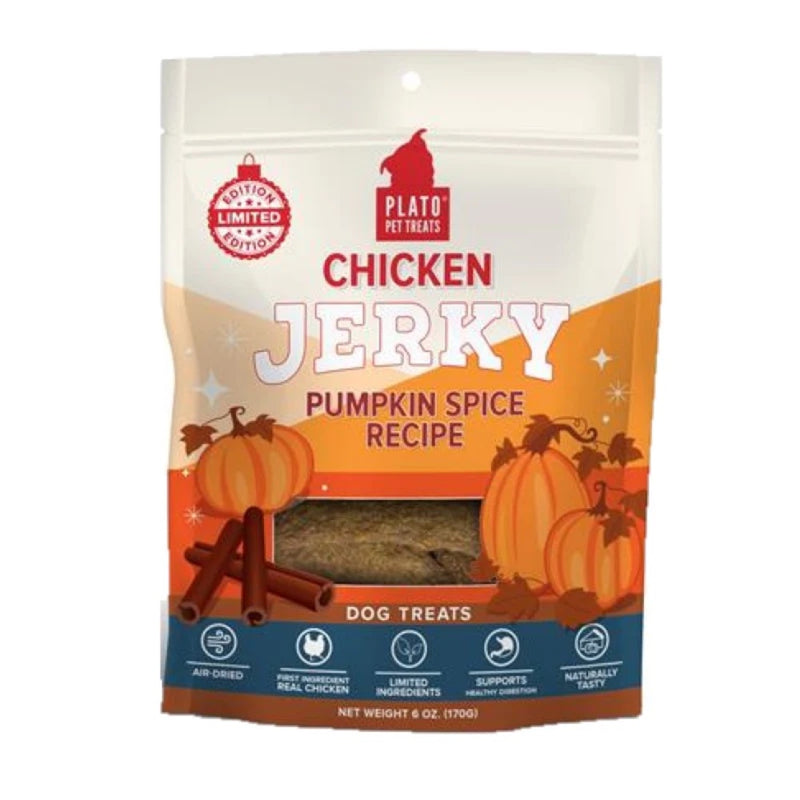 Plato Holiday Chicken Jerky Pumpkin Spice Recipe - 6oz