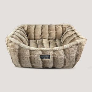 Nandog CLOUD REVERSIBLE DOG & CAT BED - TAN CHINCHILLA