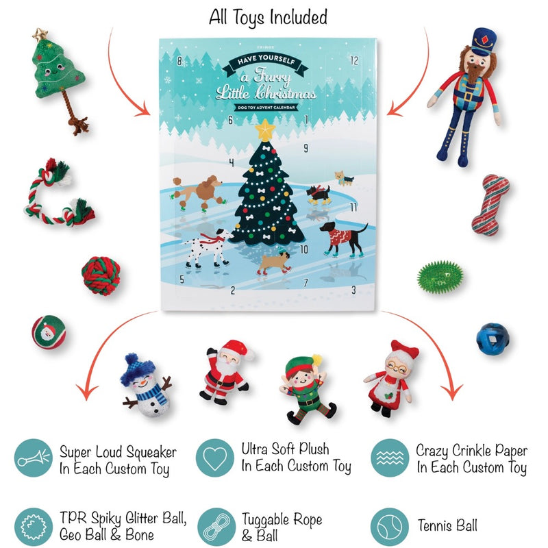 Fringe Studio PetShop A Furry Lil Christmas Dog Toy Advent Calendar