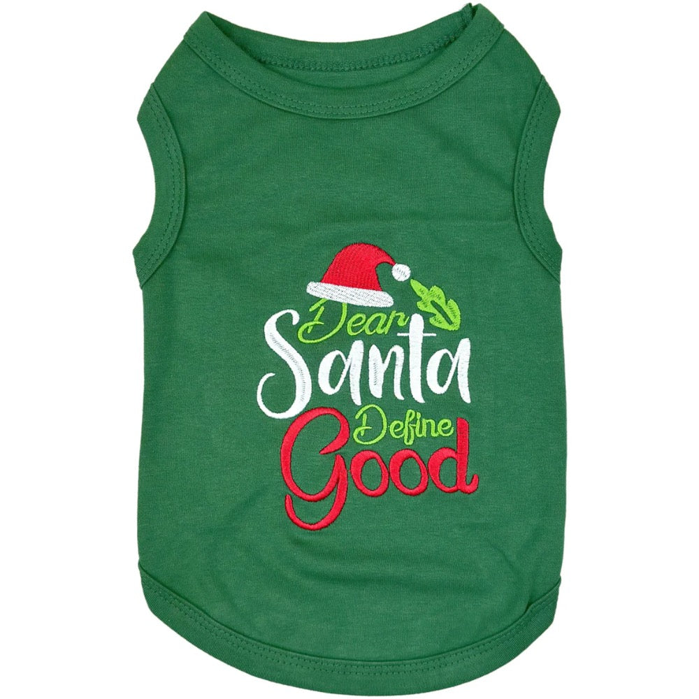 Parisian Pet Dear Santa Define Good Tee