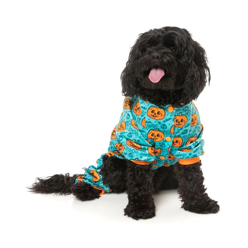 Fuzzyard Jack Jack Jackie Lantern Teal Pajamas