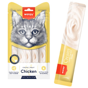 Wanpy Creamy Chicken Treat - 5 tubes