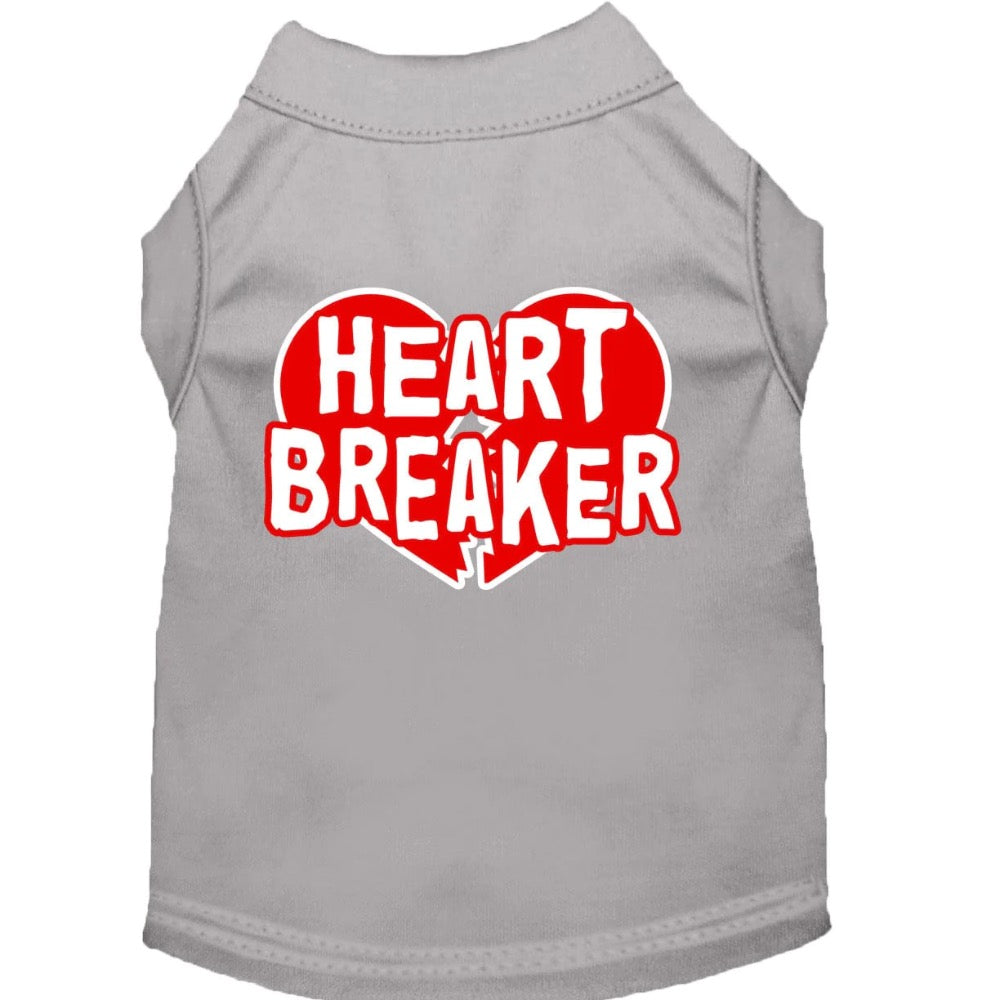 Mirage Pet Dog & Cat Screen Printed, "Heart Breaker" Tee - X-Large