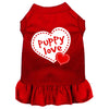 Mirage Pet Dog & Cat Screen Printed, "Puppy Love" Dress