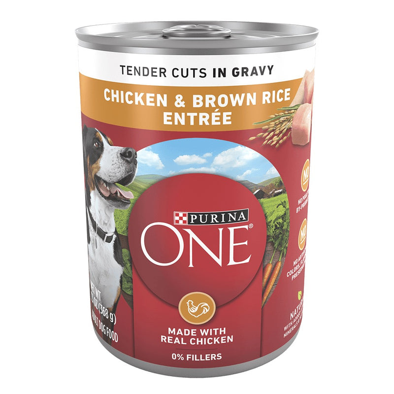 Purina ONE Chicken & Brown Rice Entrée Tender Cuts in Gravy Wet Dog Food