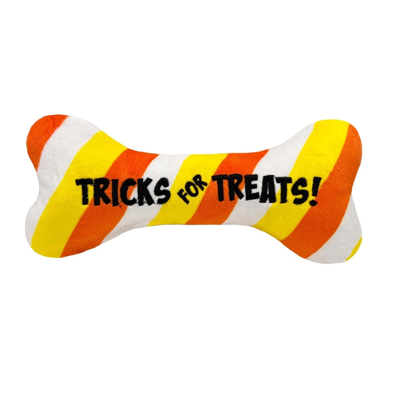 Huxley & Kent Power Plush Tricks for Treats Bone Dog Toy