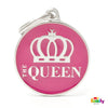 My Family CHARMS ID TAG CIRCLE "THE QUEEN"