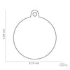 My Family ID TAG BASIC COLLECTION SMALL CIRCLE BLACK IN ALUMINUM