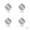 My Family ID TAG BASIC COLLECTION BIG CIRCLE BLACK IN ALUMINUM